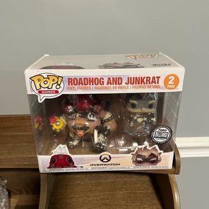 New Funko Pop! Games: Overwatch - Roadhog and Junkrat 2-pack Blizzard SDCC 2018